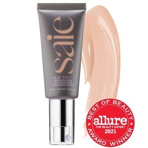 Saie Slip Tint Tinted Moisturizer 2: very light skintones peach undertones